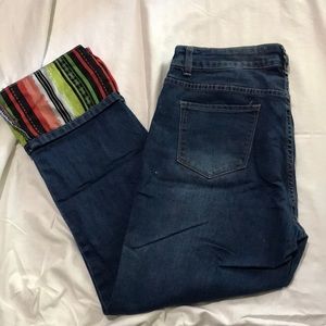L&B Cuffed and Patch Jeans
